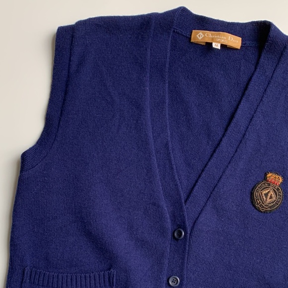 Vintage Christian Dior SPORTS 100% wool vest - Picture 3 of 10